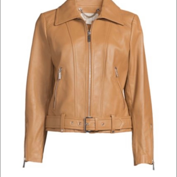 Gorgeous Michael Kors Leather Jacket - Picture 3 of 4